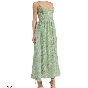 En Saison Floral Green Maxi Dress